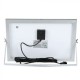 Proiector LED negru 20W Alb Rece cu panou solar si telecomanda cu functii multiple