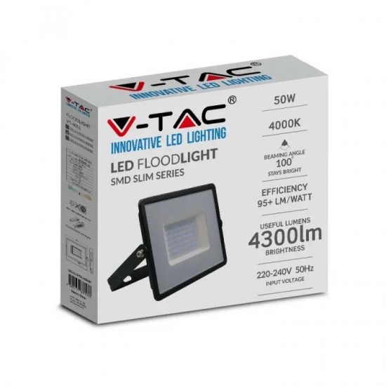 Proiector LED 50W E-Series G2 corp negru IP65