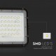 Proiector LED 10W corp negru cu panou solar 80W baterie fast charge inlocuibila si control inteligent cu telecomanda IP65