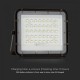 Proiector LED 10W corp negru cu panou solar 80W baterie fast charge inlocuibila si control inteligent cu telecomanda IP65