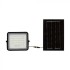 Proiector LED 6W corp negru cu panou solar 40W baterie fast charge inlocuibila si control inteligent cu telecomanda IP65