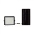 Proiector LED 10W corp negru cu panou solar 80W baterie fast charge inlocuibila si control inteligent cu telecomanda IP65