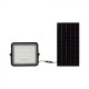 Proiector LED 10W corp negru cu panou solar 80W baterie fast charge inlocuibila si control inteligent cu telecomanda IP65