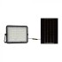 Proiector LED 15W corp negru cu panou solar 120W baterie fast charge inlocuibila si control inteligent cu telecomanda IP65