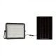 Proiector LED 15W corp negru cu panou solar 120W baterie fast charge inlocuibila si control inteligent cu telecomanda IP65