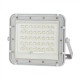 Proiector LED 10W corp alb cu panou solar 80W baterie fast charge inlocuibila si control inteligent cu telecomanda IP65