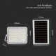 Proiector LED 15W corp alb cu panou solar 120W baterie fast charge inlocuibila si control inteligent cu telecomanda IP65