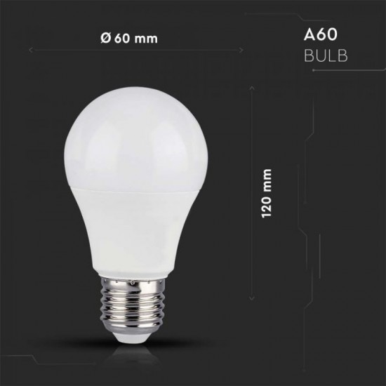 Bec LED bulb A60 smart 8.5W E27 control telecomanda RF dimabil RGB+4000K