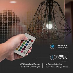 Bec LED bulb A60 smart 8.5W E27 control telecomanda RF dimabil RGB+4000K