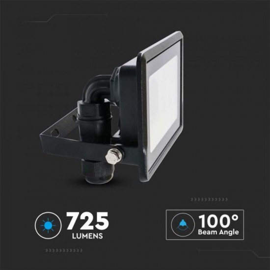 Proiector LED Smart 10W compatibil cu Amazon Alexa si Google Home RGB + alb cald, neutru, rece Corp Negru