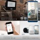 Proiector LED Smart 20W cu senzor de miscare compatibil  Amazon Alexa si Google Home RGB + alb cald, neutru, rece Corp Negru
