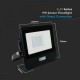 Proiector LED Smart 20W cu senzor de miscare compatibil  Amazon Alexa si Google Home RGB + alb cald, neutru, rece Corp Negru