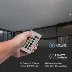 Bec LED bulb smart 4.8W E14 control telecomanda RF dimabil RGB+3000K