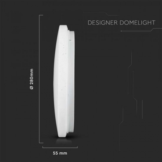 Plafoniera LED inteligenta 24W Smart dimabila RGB 3in1 compatibil Amazon Alexa si Google Home IP20 aspect instelat