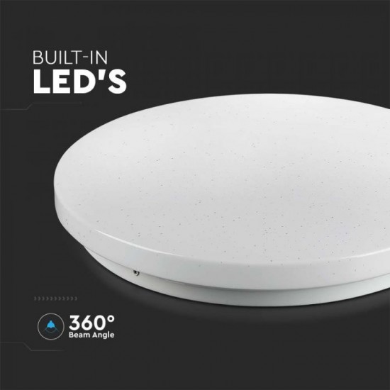 Plafoniera LED inteligenta 24W Smart dimabila RGB 3in1 compatibil Amazon Alexa si Google Home IP20 aspect instelat
