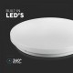 Plafoniera LED inteligenta 24W Smart dimabila RGB 3in1 compatibil Amazon Alexa si Google Home IP20 aspect instelat