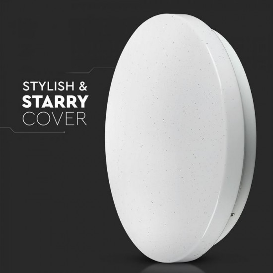 Plafoniera LED inteligenta 24W Smart dimabila RGB 3in1 compatibil Amazon Alexa si Google Home IP20 aspect instelat