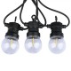 Ghirlanda LED 5m cu 10 becuri filament transparente lumina calda IP44