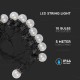 Ghirlanda LED 5m cu 10 becuri filament transparente lumina calda IP44