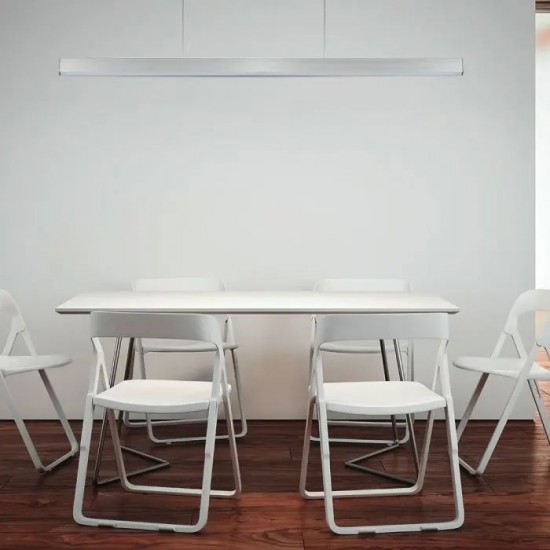 Corp de iluminat cu LED interconectabil suspendat 40W CIP SAMSUNG 120cm Corp Argintiu lumina neutra IP20