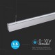 Corp de iluminat cu LED interconectabil suspendat 60W CIP SAMSUNG 120cm Slim Alb Neutru Corp Argintiu - iluminare sus/jos