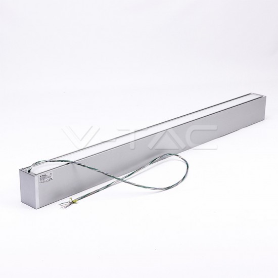 Corp de iluminat cu LED interconectabil suspendat 60W CIP SAMSUNG 120cm Slim Alb Neutru Corp Argintiu - iluminare sus/jos