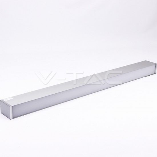 Corp de iluminat cu LED interconectabil suspendat 60W CIP SAMSUNG 120cm Slim Alb Neutru Corp Argintiu - iluminare sus/jos