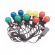Sir de lumini LED cu 10 becuri 5 metri RGB + Alb Cald