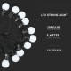 Sir de lumini LED cu 10 becuri 5 metri Alb Cald