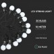 Sir de lumini LED cu 20 becuri 10 metri Alb Cald