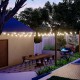 Ghirlanda solara LED 12m cu 10 becuri 0.5W filament transparente lumina calda si telecomanda IP44