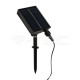 Ghirlanda solara LED 12m cu 10 becuri 0.5W filament transparente lumina calda si telecomanda IP44