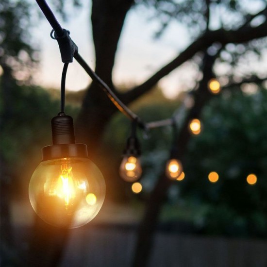 Ghirlanda luminoasa etansa 3m cu 6 bulbi soclu E27