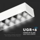 Corp de iluminat cu LED suspendat 60W CIP SAMSUNG 120cm Alb Neutru Corp Alb - iluminare sus/jos
