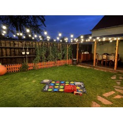 Sir de lumini LED cu 10 becuri 5 metri Alb Cald