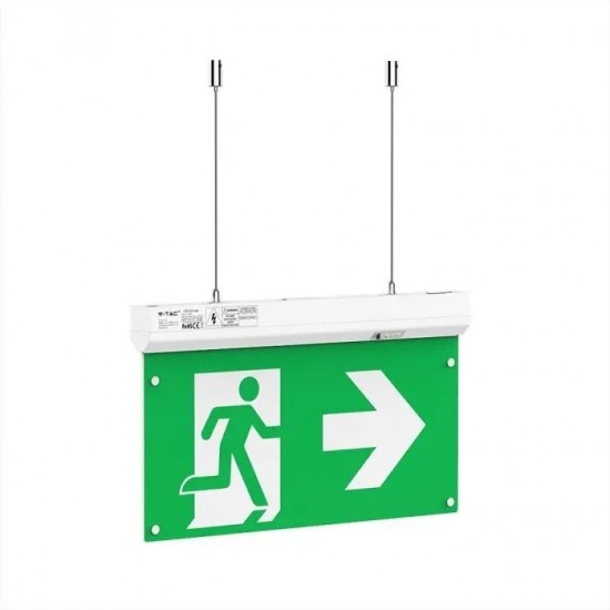 Lampa LED de siguranta 2.5W autonomie 3h montaj universal 4in1 IP20 alb rece