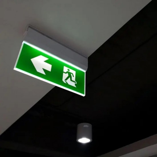 Lampa LED de siguranta 2.5W autonomie 3h montaj universal 4in1 IP20 alb rece