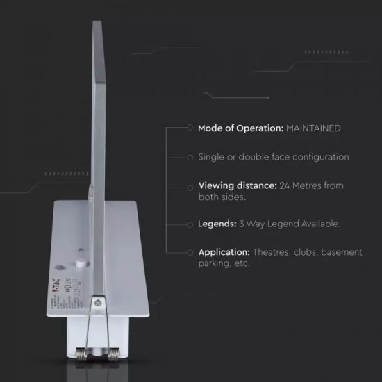 Lampa LED de urgenta 3h 2W cip Samsung montaj incastrat