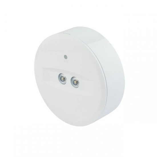 Corp de iluminat LED de siguranta XARROW 3.5W rotund nepermanent 3h montaj incastrat sau aparent IP40