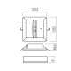 Corp de iluminat LED de siguranta XARROW 3.5W patrat nepermanent 3h montaj incastrat sau aparent IP40