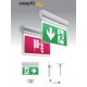 Lampa LED de siguranta 2W XWAY marcaj HIDRANT autonomie 3h montaj aplicat IP20