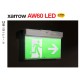 Lampa LED de siguranta 4W XARROW autonomie 3h montaj universal 5 in 1 IP20 alb rece