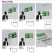 Lampa LED de siguranta 4W XARROW autonomie 3h montaj universal 5 in 1 IP20 alb rece