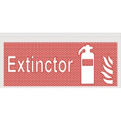 Lampa LED de siguranta marcaj Exctinctor autonomie 3h montaj aplicat IP20
