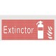 Lampa LED de siguranta marcaj Exctinctor autonomie 3h montaj aplicat IP20