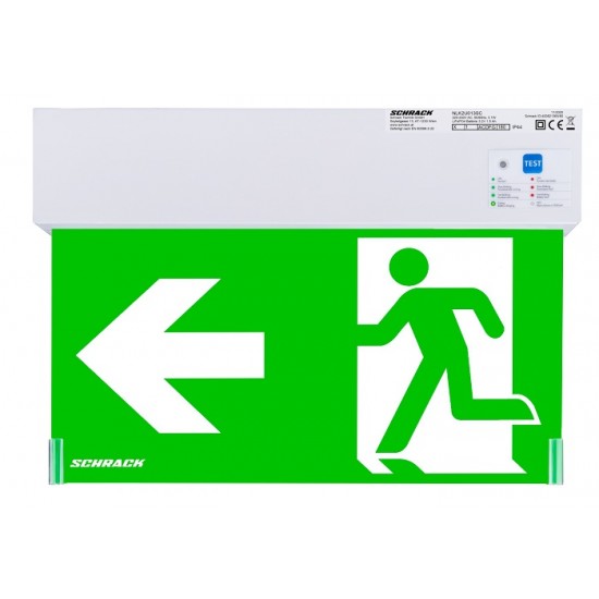 Lampa LED de siguranta 3W SCHRACK K2 autonomie 8h autotest IP44