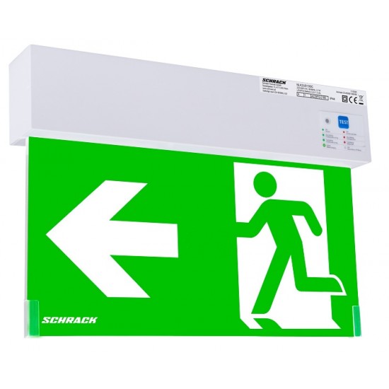 Lampa LED de siguranta 3W SCHRACK K2 autonomie 8h autotest IP44
