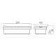 Lampa LED de urgenta 2.8W XARROW Montaj Aparent