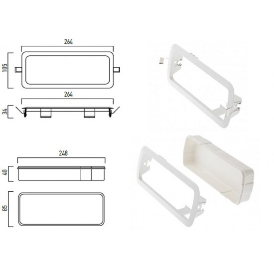 Lampa LED de urgenta 3W XRUN autonomie 3h IP20