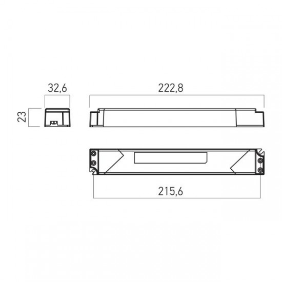 Sursa de alimentare slim pentru banda LED 200W 24V IP44